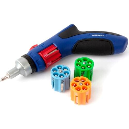 WORKPRO 24 IN 1 Auto Loading Ratchet Screwdriver gun type with Easy Change Multiple size screwdriver bits for all applications