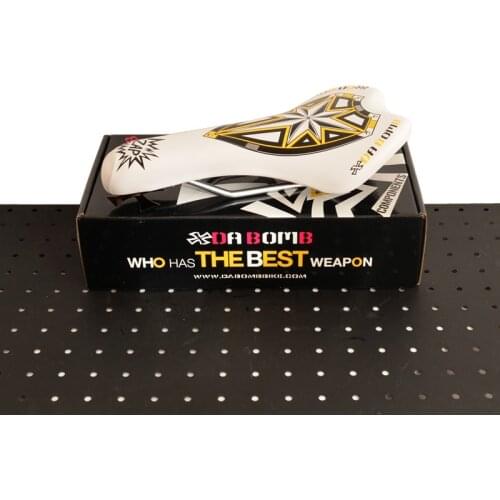 DA BOMB ZAP Bicycle seat PU leather CR-MO seat bow, 250g