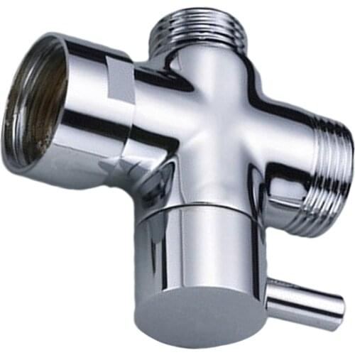 Water Separator Shower Tee Adapter Adjustable Shower Head Diverter Valve 3 way Plastic Diverter Valve Bathroom Accessories