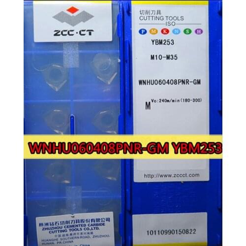 WNHU060408PNR-GM YBG253 100% Original Zcc.ct Carbide insert Processing: stainless steel Free shipping