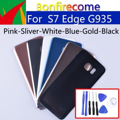 S7Edge Battery Back Cover For Samsung Galaxy S7 Edge G935 G935F SM-G935F G935FD G935A Rear Housing Battery Door Case Replacement