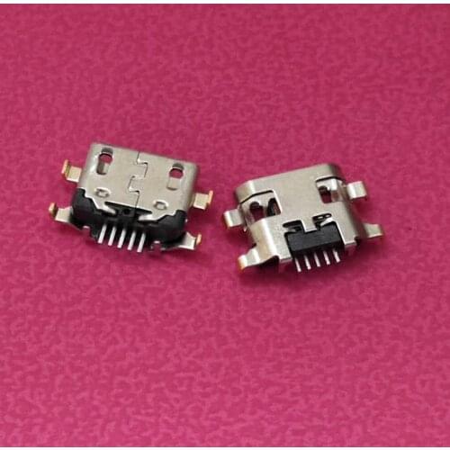 50pcs/lot micro usb jack connector Mobile phone Tablet charger Charging port socket connector For Motorola Moto E6 xt2005