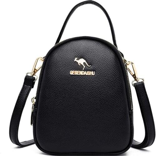 Women Leather Crossbody Bags Shoulder Bag Tote Solid Color PU Leather Ladies Bags For Women