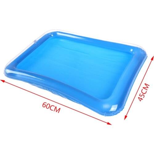 1Pcs Dynamic Sand Tray Indoor Magic Play Sand Children Toys Space Inflatable Accessories Plastic Mobile Table 60*45cm