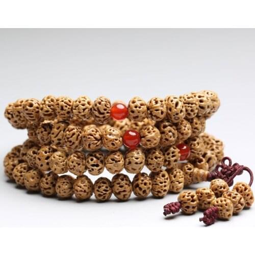 Tibetan Buddhism 108 Original Tianyizi Bodhi Seeds Prayer Bead Mala Necklace