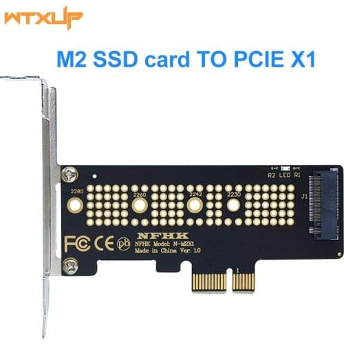 NVMe PCIe M.2 NGFF SSD to PCIe x1 X4 adapter card PCIe x1 X4 to M.2 card with bracket