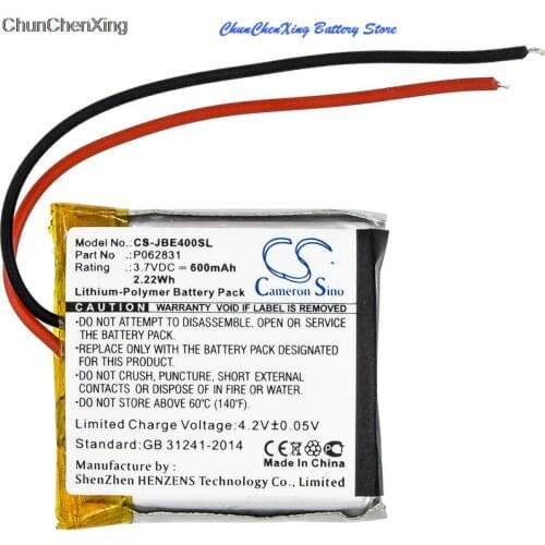 Cameron Sino 600mAh Battery P062831 for JBL Synchros S400BT