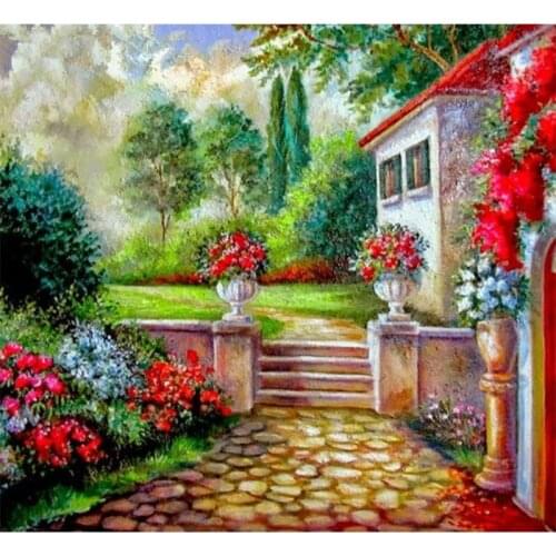 Diamond Embroidery Dream House 50x40cm Diamond Mosaic Diy Diamond Painting Square Drill Rhinestone Pasted Full Crafts