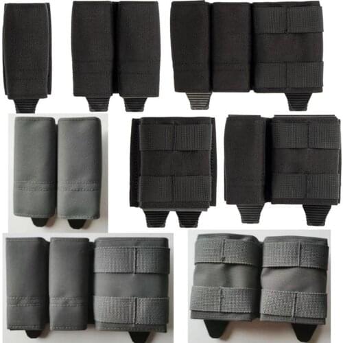 Black Grey Tactical Outdoor Hunting Airsoft Equipment 556 Single Magazine Pouch 9mm Double Mags Pouch