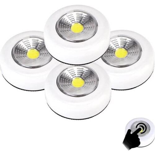 COB LED Under Cabinet Light With Adhesive Sticker Wireless Wall Lamp Wardrobe Cupboard Drawer Closet Bedroom Kitchen Night Light