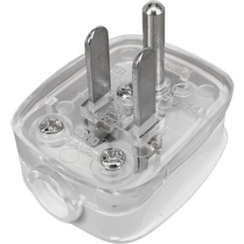 DIY Rewire 3 Pins US Plug 10Amp 250V Male Socket Electrical Wire Connect AC Power Adapter Detachablenverter Plug