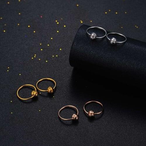 Italy Design AU750 Gold Hoop Earrings