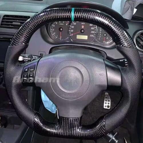 Custom Leather Carbon Fiber Steering Wheel For Suzuki Swift Sport 2005-2011 Splash 2007-2015 Opel Agila
