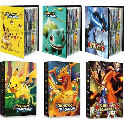 240Pcs Holder Collections Pokemon Cards Album Book Top Loaded List Toys Gift for Children
