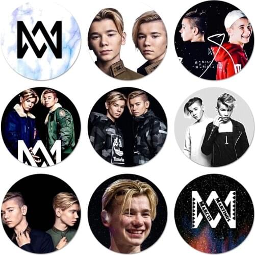 Marcus Martinus Hot Icons Pins Badge Decoration Brooches Metal Badges For Clothes Backpack Decoration
