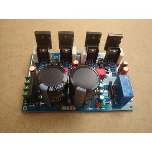 New mini Dual AC 26V-32V C5200 A1943 tube class AB 100W+100W amplifier board With UPC1237 speaker protection