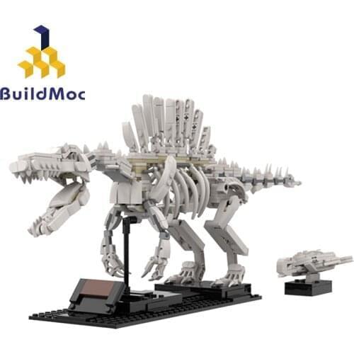 Jurassic Era 3D Dinosaurs Fossils Skeleton Model Building Blocks Bricks Museum Educational DIY Toys Children Gifts