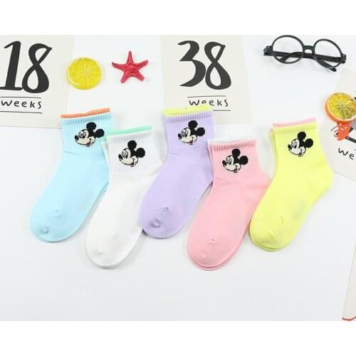 Cartoon Childrens Socks Spring And Summer New Mickey Mouse Socks Exquisite Cotton Cute Mickey Baby Socks