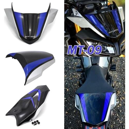 NEW 2018 2019 2020 2021 Motorcycle Seat Cowl FOR YAMAHA MT-09 MT09 MT 09 FZ09 FZ-09 FZ 09 Rear Passenger Seat Cover Fairing