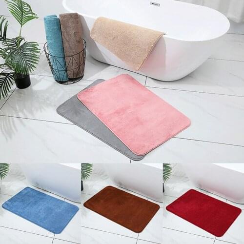 New Non-Slip Bathroom Mats Superfine Fiber Bathroom Carpets Soft Toilet Floor Rugs For Home Decor Lavatory Bedroom Floor Area