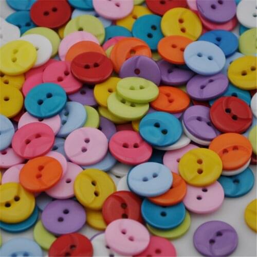 100 pcs Mix Buttons DIY Craft Sewing Kids Plastic Button PH46