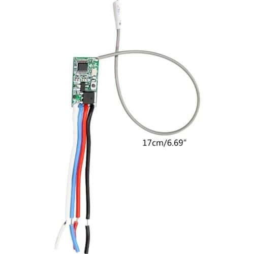 Upgraded Version 433Mhz 1CH RF Relay Receiver Wireless Remote Control Switch Module LED Light Controller