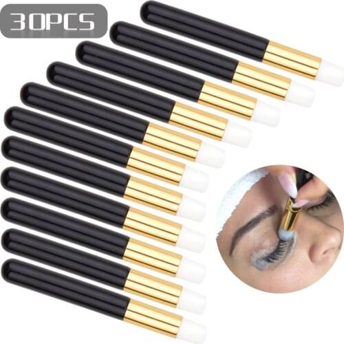 5/10/20/30Pcs Eyelash Cleaning Brush Lash Shampoo Brush Eyebrow Nose Pore Blackhead Deep Cleaning Brush Eyelash Extensions Tools