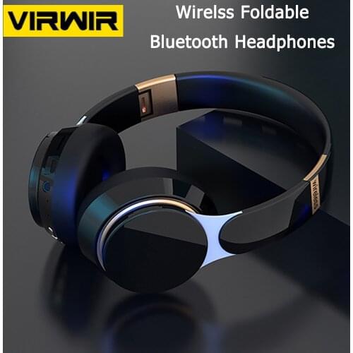 Foldable Bluetooth Wireless Headphones 9D HIFI Stereo Headset Adjustable Earphones With Mic for TF Card AUX Xiaomi Huawei iphone