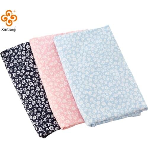 Rayon Crepe Fabric Comfortable Fabric With Daisy Pattern Material For Sewing Women Dresses And Skirts