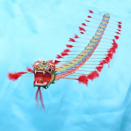 1-1.7m Chinese Traditional Dragon Kite Flying Plastic Foldable Outdoor Single Line Kite for Adult Sport Flying Toys for Children