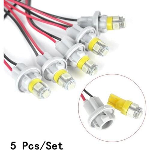 5pcs/set For Truck/SUV/RV Car External Lights 12V Harness Sockets LED bulb Cab Roof Running Marker Lamp
