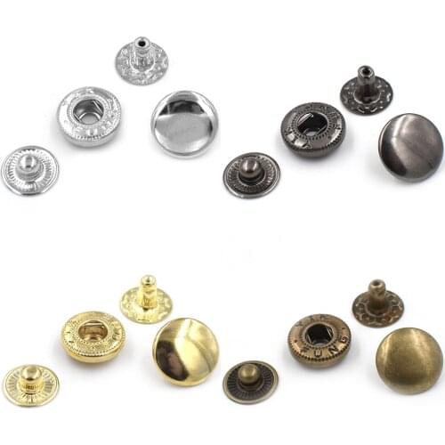 50sets /lot10mm Metal snap. fastener buttons, Rivet, T8 T5 T3 snaps jacket buttons Clothing & Accessories. Sewing repair snaps