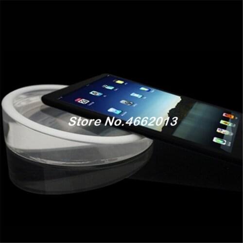 6pcs/lot Acrylic Ipad stand tablet display holder round clear base for apple samsung shop tablet pc exhibit and sale