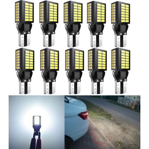 10x Led T15 W16W Canbus Car Reverse Light Universal for Nissan Qashqai J11 J10 X trail Xtrail T32 T31 Juke Note Tiida Leaf Teana