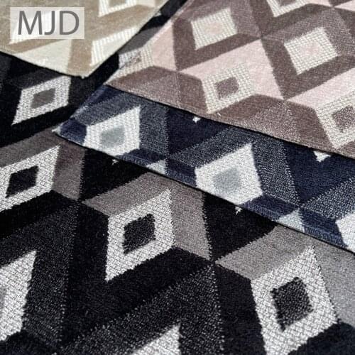 A Diamond Geometric Pattern Textured Velvet With Modern Sophisticated Look Width 57" By Yard/Half-yard For Traditional Settings
