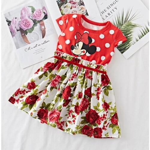 Childrens Clothing 2020 New Fashion Summer Dress Baby Cotton Cute Flying Sleeve Small Striped Bow T-shirt Female Baby Dress