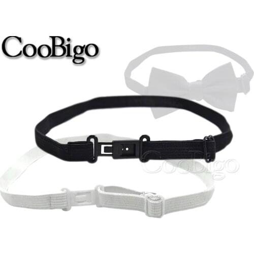 10pcs Elastic Bowknot Bow Tie Strap Adjustable Replacement Extender Buckle for Child Men Women Wedding Necktie Band Accessories
