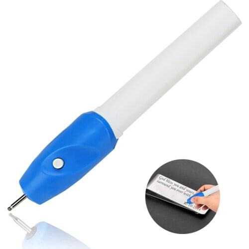 DIY Electric Mini Engraving Pen Machine Metal Chisel Mark Plastic Glass Corrosion Engraving Tool Automatic Engraving Pen Use AA