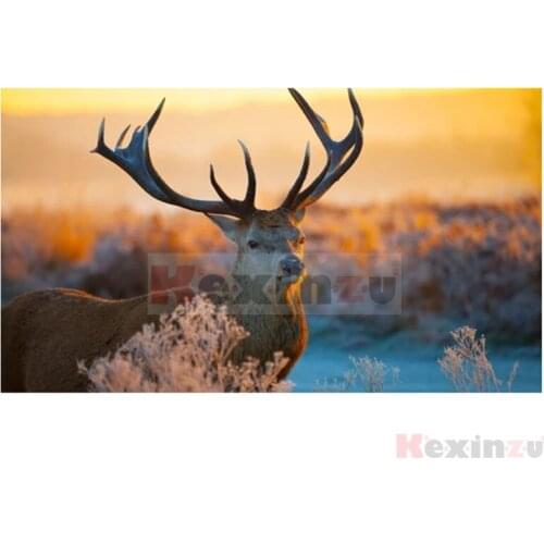 Kexinzu 5d diy Diamond Painting kit Animal Dear Cross stitch Diamond Embroidery 3d DIY 5D Diamond Home decoration gift