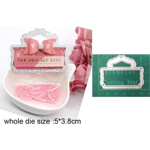 Metal cutting dies cut die mold handles label bag decoration Scrapbooking dies paper craft knife mould blade punch stencils dies