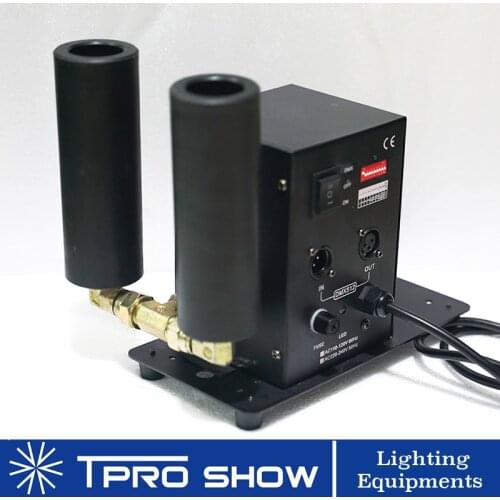 Mini Jet CO2 Cannon Double Nozzle Smoke Column Effect Machine DMX512 Control for Party Stage DJ Show