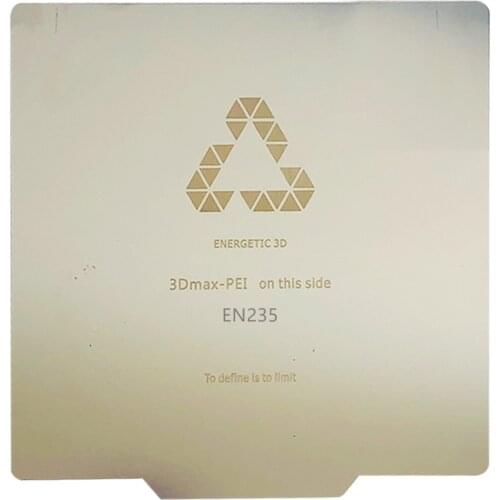 ENERGETIC Upgrade 3D Printer Platform Spring Steel plate Heated Bed Build Surface 235*235mm for Ender-3 MK2 MK3 Hot Bed