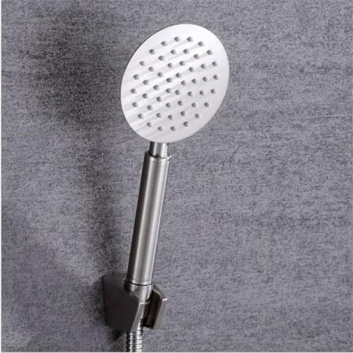 304 Stainless Steel Wall Mounted Shower Faucet Bathroom Water Heater Hot and Cold Mixing Valve Bath Shower Head Set