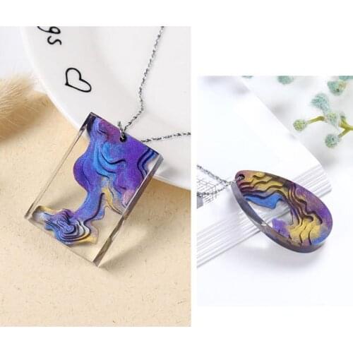 Ocean Island Pendant Resin Molds Silicone Molds Jewelry Making Epoxy Resin Craft F3MD