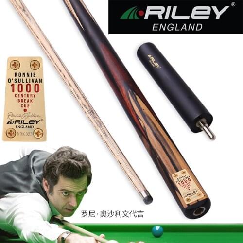 Original RILEY RCENT-101 High-end Handmade 9.5mm One Piece Billiard Snooker Stick Cue with Case with Extension Limited to 1000