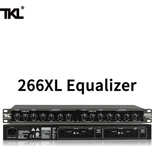 Professional-grade dual-channel compression limiter EQ balanced mixer anti-howling stage performance to prevent excessive sig