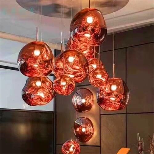 Modern Pendant Lights PVC LED Melt Lava Hanging Lamp Bedroom Living Room Loft Pendant Lamp Dining Room home Decoration Lighting