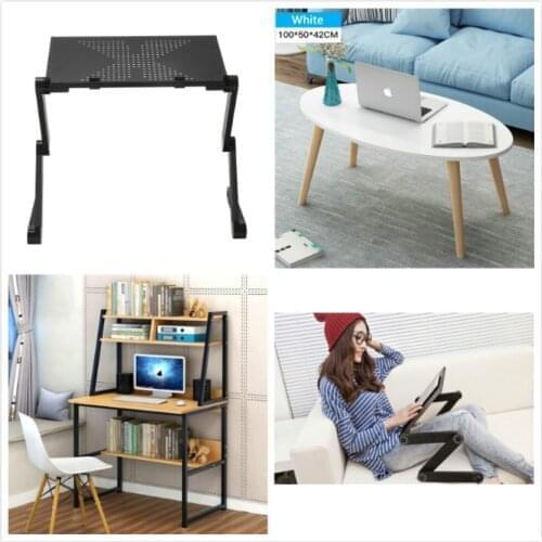 Writing Computer Desk Modern Simple Study Desk unfold/ Fold Laptop Table for Home Office Brown Notebook Desk