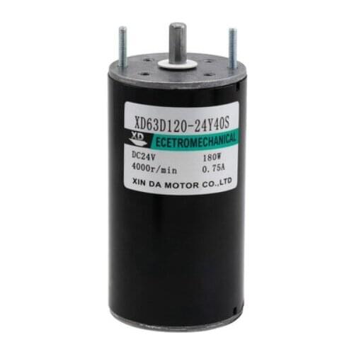 XD ECETROMECHANICAL XD63D120-24Y40S DC24V 180W 4000r/min 0.75A DC12V 2000r/min XIN DA MOTOR CO.,LTD