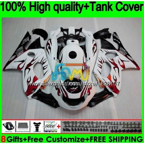 YZF600R For YAMAHA Thundercat 96 97 98 99 Red flames hot 00 01 02 72BS.7 YZF-600R YZF 600R 1996 1997 1998 1999 2000 2001 Fairing